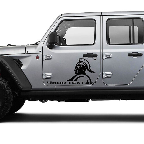 Aangepaste tekst Gladiator Deur Vinyl Graphics Decal Sticker voor Jeep Gladiator