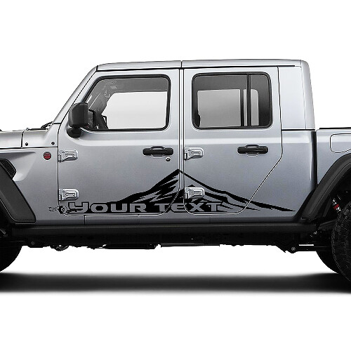 Paar Jeep Gladiator Deuren Bergen Enorme Vinyl Graphics Decal Sticker
