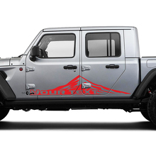 Paar Jeep Gladiator Deuren Bergen Enorme Vinyl Graphics Decal Sticker
 3