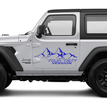 2 Nieuwe JEEP Wrangler Unlimited Deur Decal Sticker 4x4 off-road Bergen zijde Grafische Decal Sticker
 2