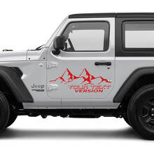 2 Nieuwe JEEP Wrangler Unlimited Deur Decal Sticker 4x4 off-road Bergen zijde Grafische Decal Sticker
 3