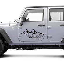 2 Nieuwe JEEP Wrangler Unlimited Deur Decal Sticker 4x4 off-road Bergen zijde Grafische Decal Sticker
 4