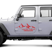 2 Nieuwe JEEP Wrangler Unlimited Deur Decal Sticker 4x4 off-road Bergen zijde Grafische Decal Sticker
 6
