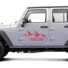 2 Nieuwe JEEP Wrangler Unlimited Deur Decal Sticker 4x4 off-road Bergen zijde Grafische Decal Sticker
 6