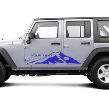 2 Nieuwe JEEP Wrangler Unlimited 4 Deur Decal Sticker Bergen zij Graphics Decal Sticker
 2