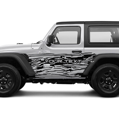 2 Nieuwe JEEP Wrangler Unlimited 4 Deur Decal Sticker 4x4 off-road Splash Modder Bergen zij Graphics Decal Sticker
