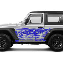 2 Nieuwe JEEP Wrangler Unlimited 4 Deur Decal Sticker 4x4 off-road Splash Modder Bergen zij Graphics Decal Sticker
 2