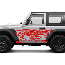 2 Nieuwe JEEP Wrangler Unlimited 4 Deur Decal Sticker 4x4 off-road Splash Modder Bergen zij Graphics Decal Sticker
 3