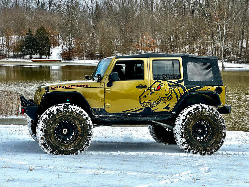 Dinocon T-Rex trex Dinosaurus Rex Zijkant Decal voor Jeep Wrangler 2 deuren sticker
