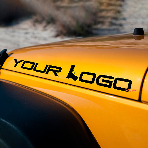 Vinylstickers voor motorkapzijkant voor Jeep Wrangler Rubicon