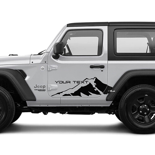 2 Nieuwe JEEP Wrangler Deur zijde Sticker Bergen Grafische Sticker
