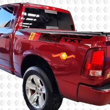 Topografische zijtruckstrepen voor Dodge Ram 4x4 1500 2500 Rebel met vintage strepen decals stickers SupDec
_2