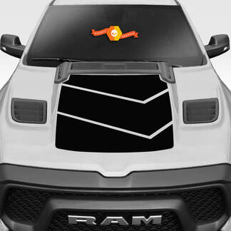 Dodge Ram Rebel 2019 2020 2021 2022 Hood Vinyl Sticker Sticker Grafische Kit
