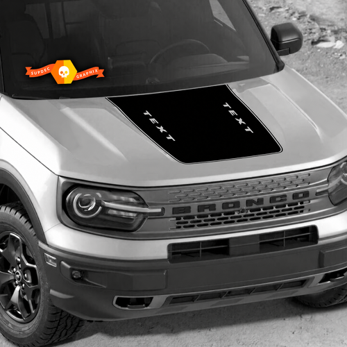 Aangepaste Tekst Motorkaplijst Vinyl Decal Sticker Grafiek voor Musclecar horse 2021-2022 11758