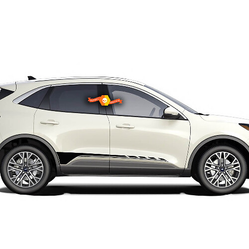 Ford Escape 2020 - 2022 Deuren Streep Rocker panel Vinyl Decal Kit Sticker Graphic
