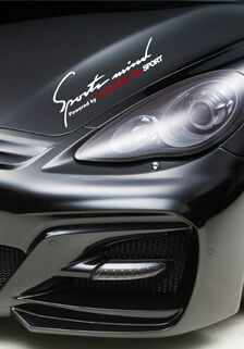 2 Sports mind powered by Porsche Cayenne Panamera sticker sticker