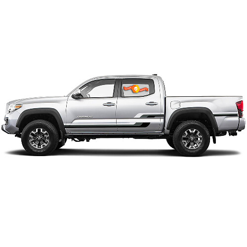 3 Kleuren Strepen voor Tacoma Retro Zijkant en Bed Vinyl Stickers Decal passen op Toyota Tacoma Toyota Truck
