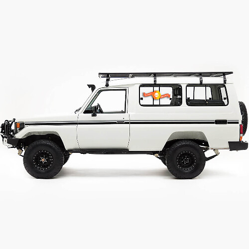 Retro zijstrepen vinyl decal kit voor Toyota Land Cruiser Troopy