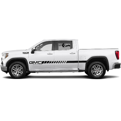 Sticker Zijstreep Set voor GMC Sierra 1500 Deuren Zij Vinyl Stickers Decal Grafisch
