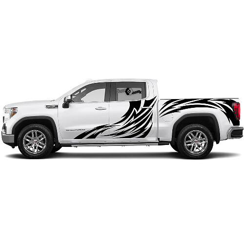 Set Decals Sticker Side Splash Kit voor GMC Sierra 1500 Deuren Side Vinyl Stickers Decal Graphic
