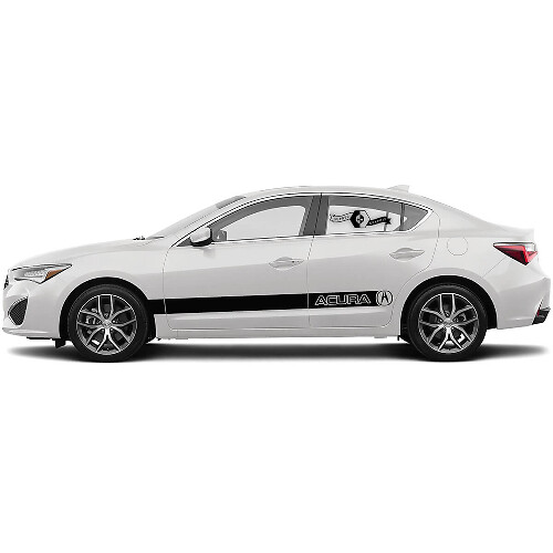 Set Zij Rocker Panel Deuren Grafisch Acura ILX 2021 TLX Acura RLX Auto Racing Vinyl Decal Sticker
