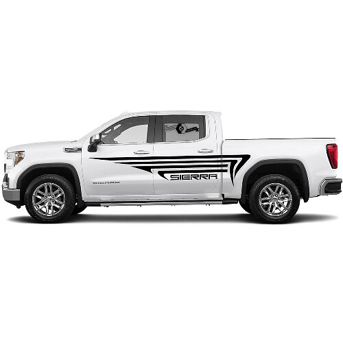Sticker Set Zijbed Pijlen Spatbord Kit voor GMC Sierra 1500 Deuren Zij Vinyl Stickers Decal Grafisch
