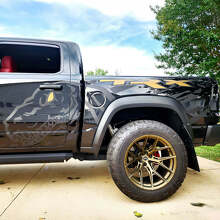 Dinosaurs T-Rex Splash Deur Achterzijde Splash Vinyl Sticker Decal Grafiek voor Dodge Ram Rebel 1500 TRX 3