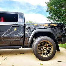 Dinosaurs T-Rex Splash Deur Achterzijde Splash Vinyl Sticker Decal Grafiek voor Dodge Ram Rebel 1500 TRX 3