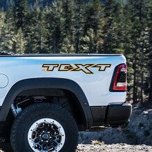 Aangepaste omtreklettering zijkant vinylstickers voor Dodge Ram Rebel 1500 TRX_2