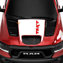 TRX-stijl Aangepaste Tekst Motorkap Vinyl Sticker voor Dodge Ram Rebel 1500 TRX 2022+_3