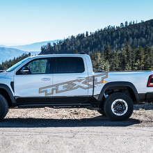 Outline Custom Lettering Side Vinyl Decal voor Dodge Ram 1500 Rebel TRX_2