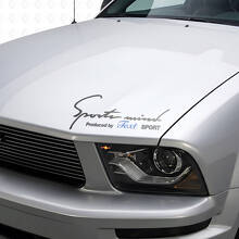 Op maat gemaakte belettering Sports Mind motorkap vinyl decal sticker_2