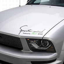 Op maat gemaakte belettering Sports Mind motorkap vinyl decal sticker_3