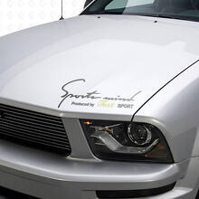 Op maat gemaakte belettering Sports Mind motorkap vinyl decal sticker_5