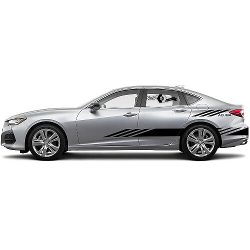 Paar 2021 Acura TLX Deuren Zijkant Logo Graphics Acura TLX Auto Racing Vinyl Decal Sticker
