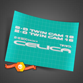 TOYOTA CELICA 2.0 SX TWINCAM Vervangende stickers stickers grafische sticker vinyl
