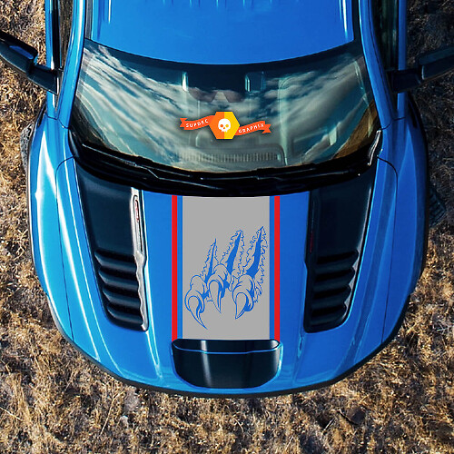 Nieuwe Scratch Claws Hood Ford F150 Raptor 2022 2 kleuren Side Bed Graphics Decal sticker
