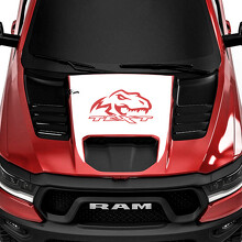 T-Rex en Aangepaste Tekst Motorkap Vinyl Decal voor Dodge Ram Rebel 1500 TRX_2