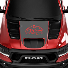 T-Rex en Aangepaste Tekst Motorkap Vinyl Decal voor Dodge Ram Rebel 1500 TRX_3