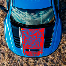 Dinopelshuid Aangepaste Tekst Motorkap Vinyl Sticker voor Dodge Ram Rebel 1500 TRX_3