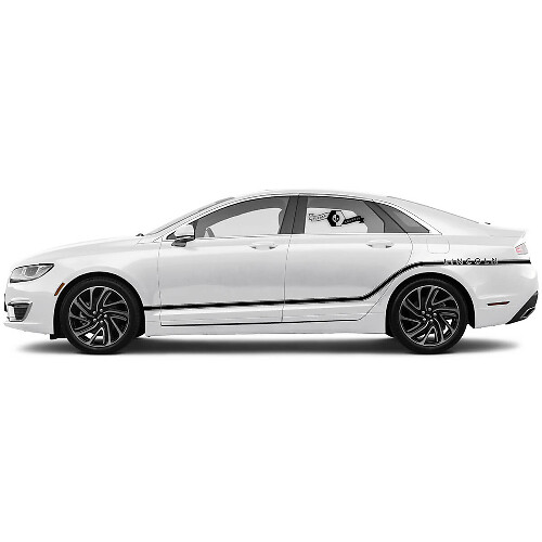 Paar nieuwe Lincoln MKZ deur strepen Rocker Panel zijbed carrosserie vinyl decals graphics sticker
