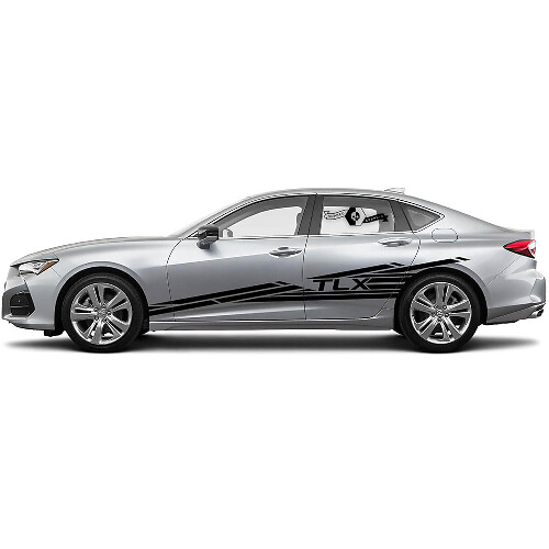 TLX-belettering & strepen zijvinylsticker voor Acura TLX 2021