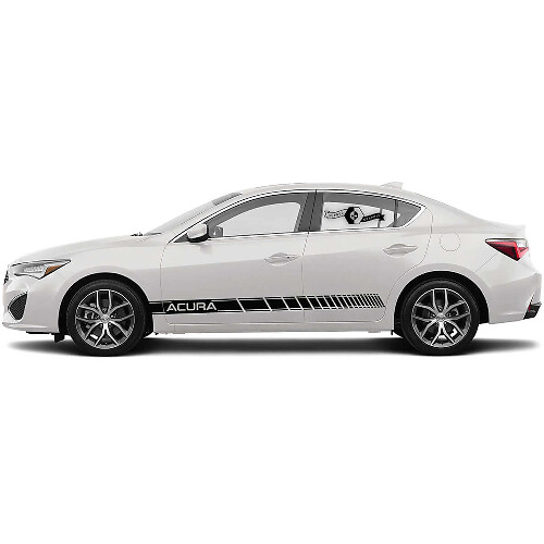 Gemerkt Racestrepen Zij Vinyl Decal Sticker voor Acura TLX 2021