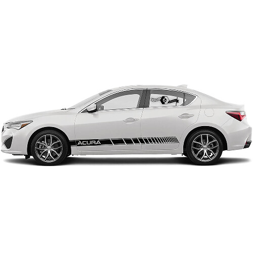 Paar Acura 2021TLX Deuren Zijkant Elk Kleur Logo Graphics Acura TLX Auto Racing Vinyl Sticker Decal

