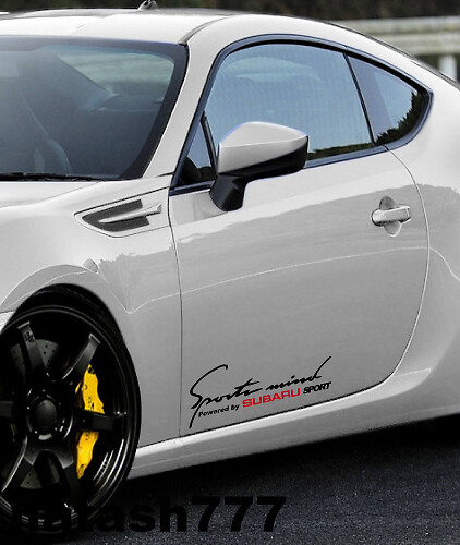 2 Sports Mind aangedreven door Sport Racing Decal Sticker
