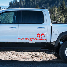 Aangepaste Tekst & Logo Hemi Stijl Deur Vinyl Decal Sticker voor Dodge Ram 1500_2