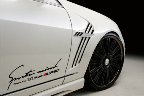 Sports Mind Powered by Audi Zijvinyl Decal Set voor Audi