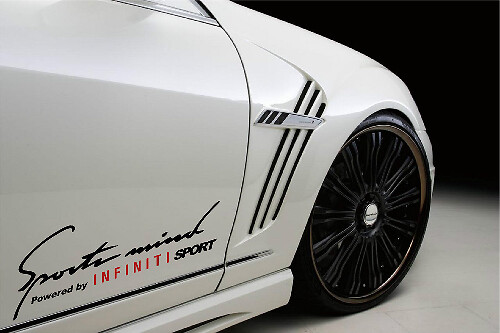 Sports Mind Powered by Infiniti Zijkant Vinyl Decal Sticker voor Infiniti QX30