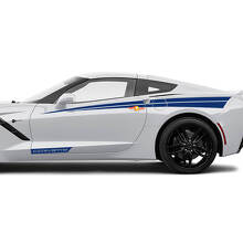 Zij accentstickers stickers voor deuren Chevrolet Corvette
 3