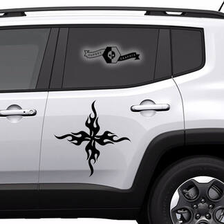 Koppel elke auto dieren deurzijde 2022+ 2023+ nieuwe vrachtwagen auto's logo vinyl sticker afbeelding
